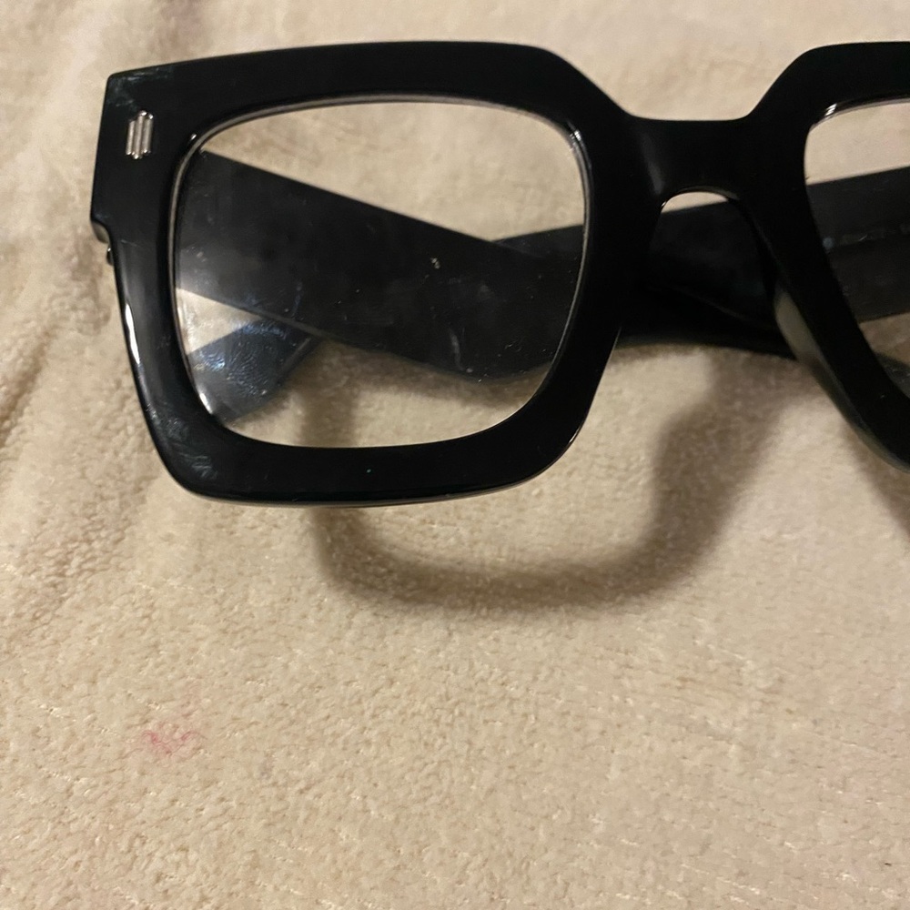 Clear large glasses set